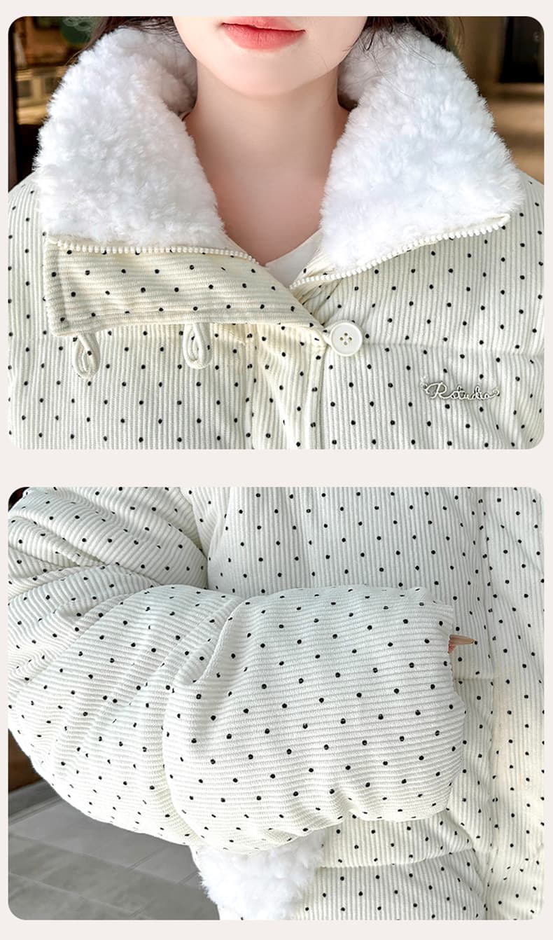 실사 빅 사이즈 면 의류 통통한 여동생 겨울 새로운 한국 스타일 루즈핏 두꺼운 패딩 재킷 작은 키 면 옷 상세 이미지 20