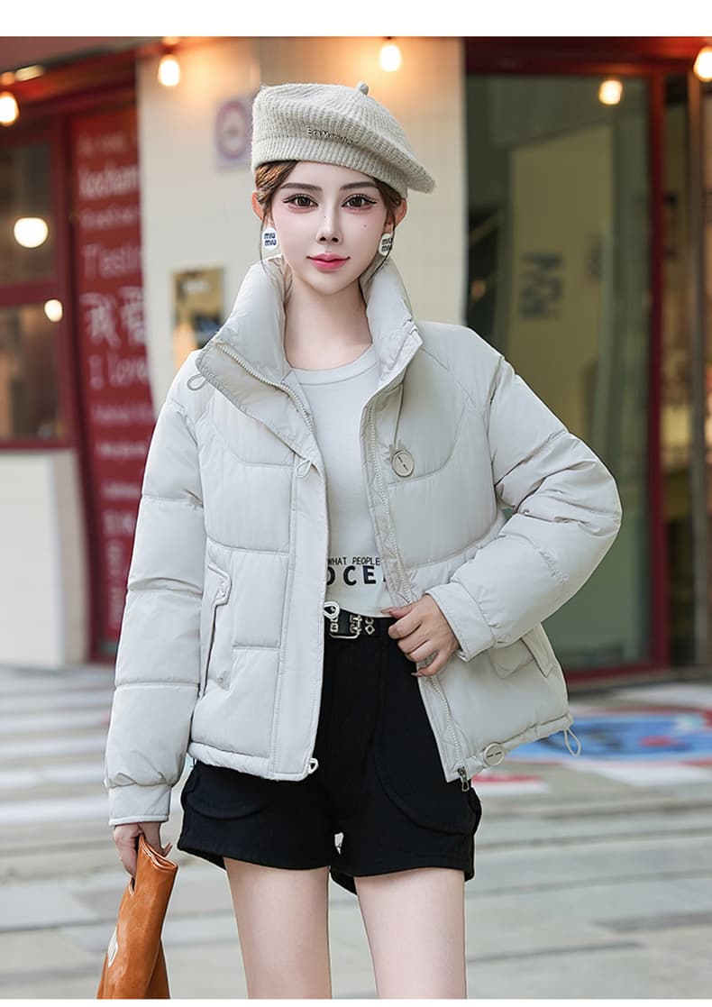 실사 빅 사이즈 면 의류 통통한 여동생 겨울 새로운 한국 스타일 루즈핏 두꺼운 패딩 재킷 작은 키 면 옷 상세 이미지 15