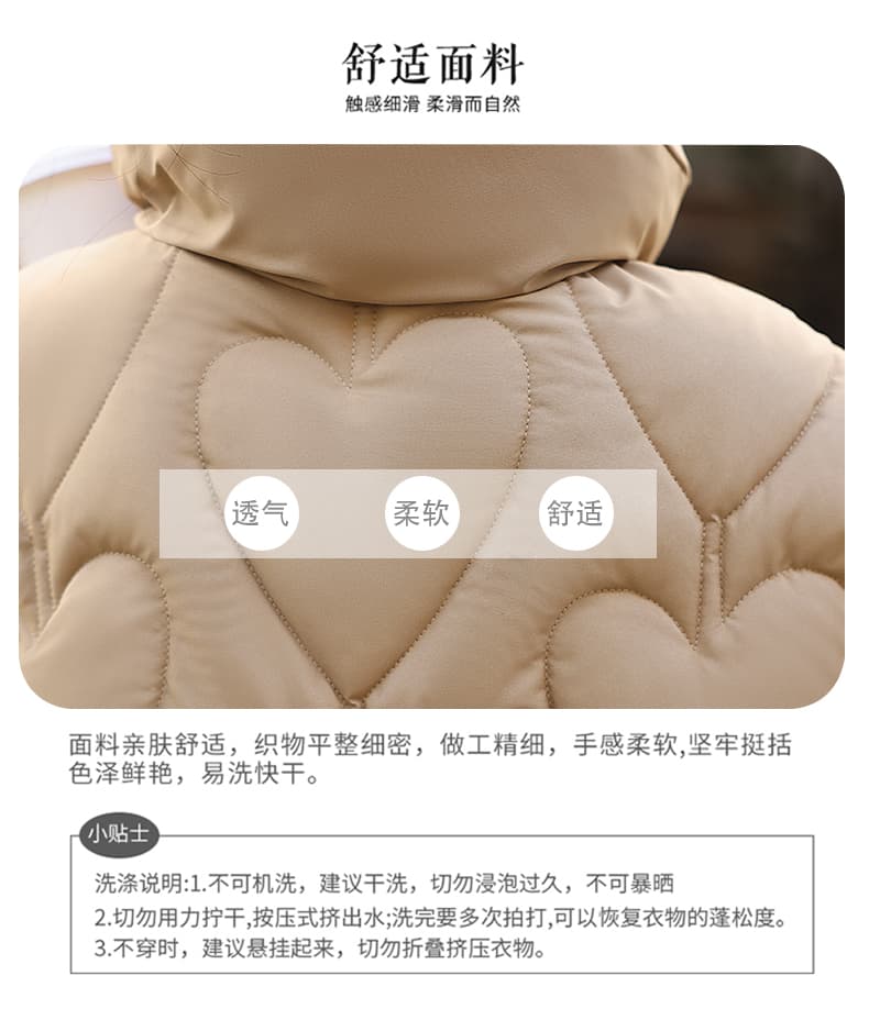 실사 빅 사이즈 면 의류 통통한 여동생 겨울 새로운 한국 스타일 루즈핏 두꺼운 패딩 재킷 작은 키 면 옷 상세 이미지 9