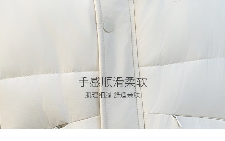 실사 빅 사이즈 면 의류 통통한 여동생 겨울 새로운 한국 스타일 루즈핏 두꺼운 패딩 재킷 작은 키 면 옷 상세 이미지 10