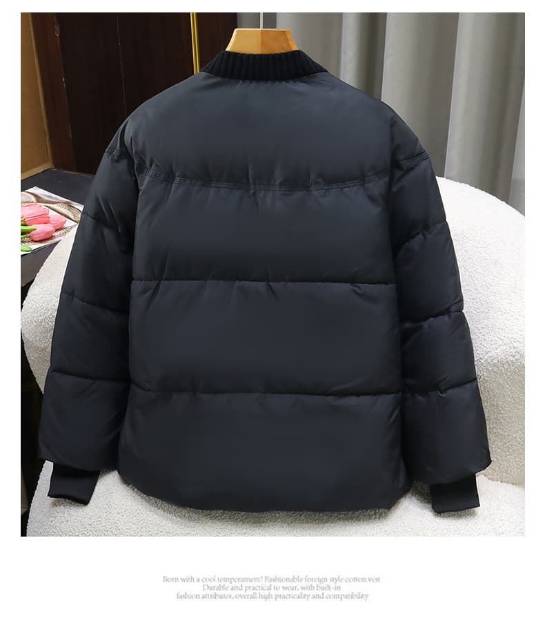 실사 빅 사이즈 면 의류 통통한 여동생 겨울 새로운 한국 스타일 루즈핏 두꺼운 패딩 재킷 작은 키 면 옷 상세 이미지 29