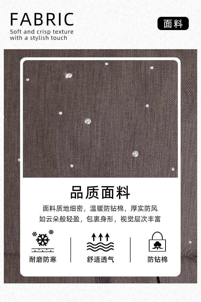 실사 빅 사이즈 면 의류 통통한 여동생 겨울 새로운 한국 스타일 루즈핏 두꺼운 패딩 재킷 작은 키 면 옷 상세 이미지 7