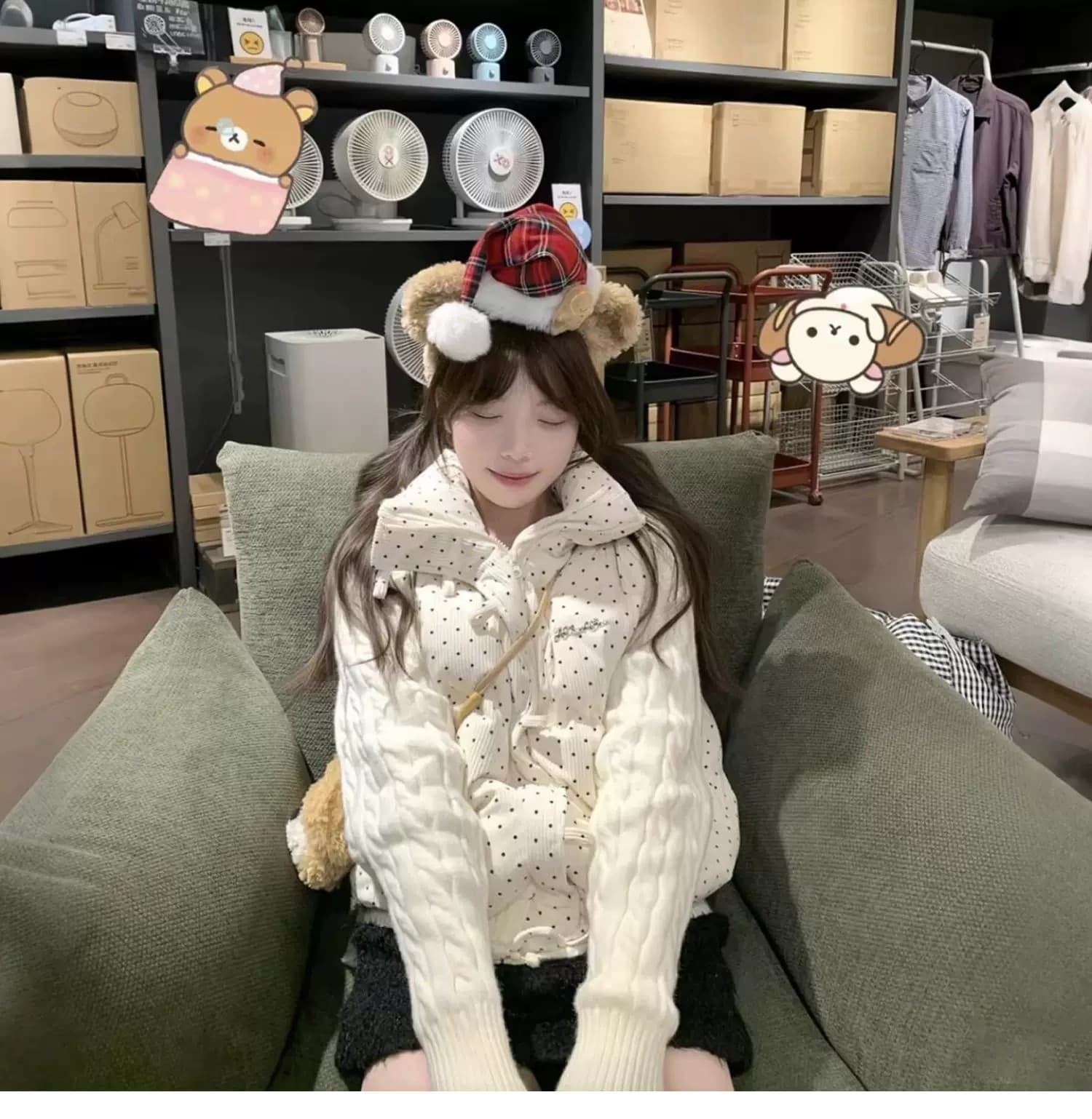 실사 빅 사이즈 면 의류 통통한 여동생 겨울 새로운 한국 스타일 루즈핏 두꺼운 패딩 재킷 작은 키 면 옷 상세 이미지 10