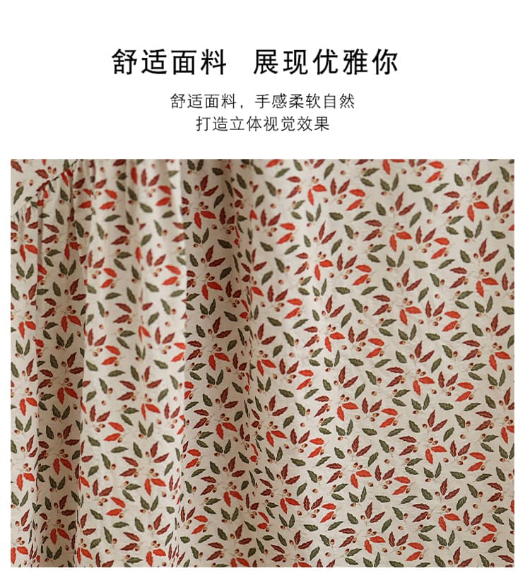 실사 휴가 바람 프린트 슬립 여성 드레스 여름 새로운 V넥 빅 사이즈 루즈핏 드레스 상세 이미지 3