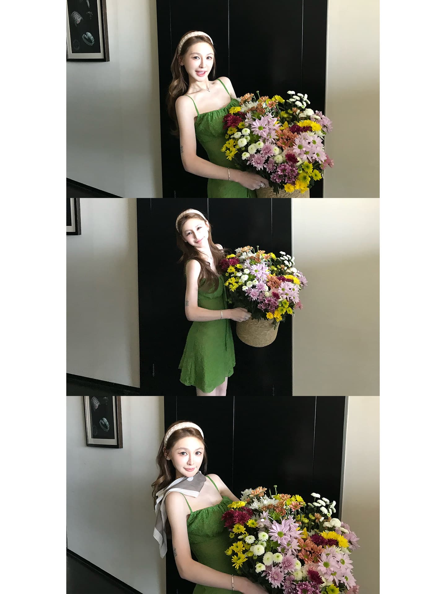 핫걸 품격 레이스업 허리 수축 슬립 드레스 여성 여름 로드 중 3 차원 자카드 질감 슬립 미니 스커트 민소매 드레스 상세 이미지 7