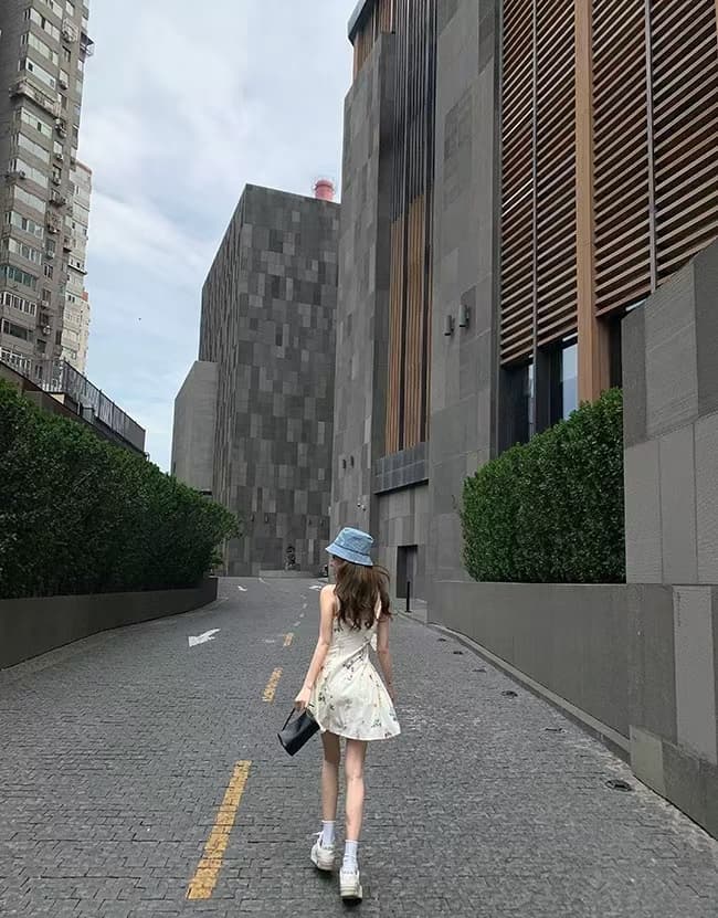 이중층 세트 인사이드 순면 워터 마크 치마 아이들 여름 슬림해 보이는 허리 수축 레이스업 꽃무늬 드레스 공주 센스 슬립 드레스 상세 이미지 4