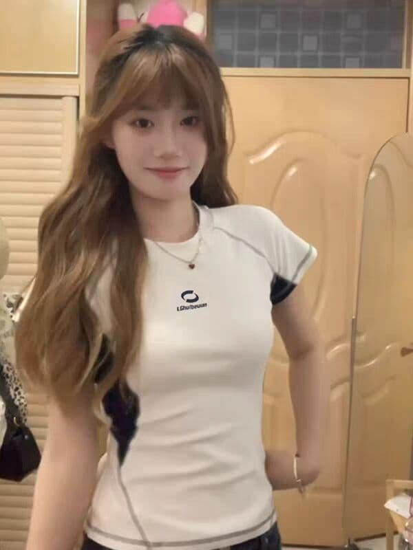 원본 솜씨 40 면 1 1 오스트리아 세대 서울 220 그램 아메리칸 조수 브랜드 명시적 스티치 패치워크 색상 반팔 상세 이미지 2