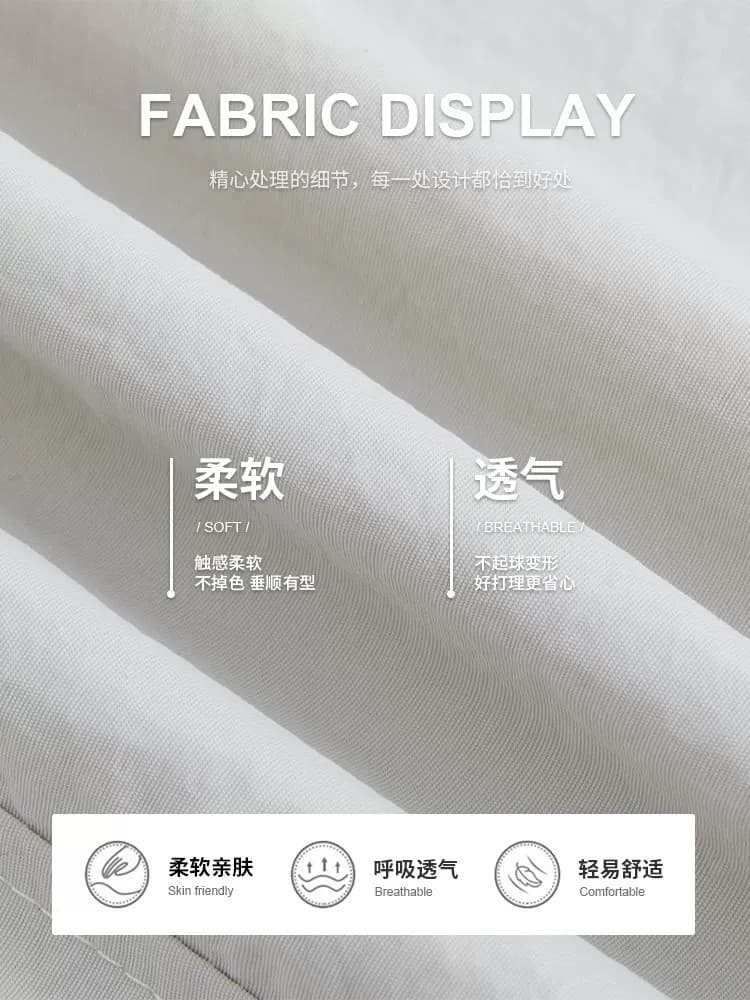 한 부서 착용 가져 가라. 프릴 꽃밭 바지 여성 2026 여름 허리밴드 루즈핏 캐주얼 와이드 레그 팬츠 9 포인트 배기 바지 상세 이미지 3