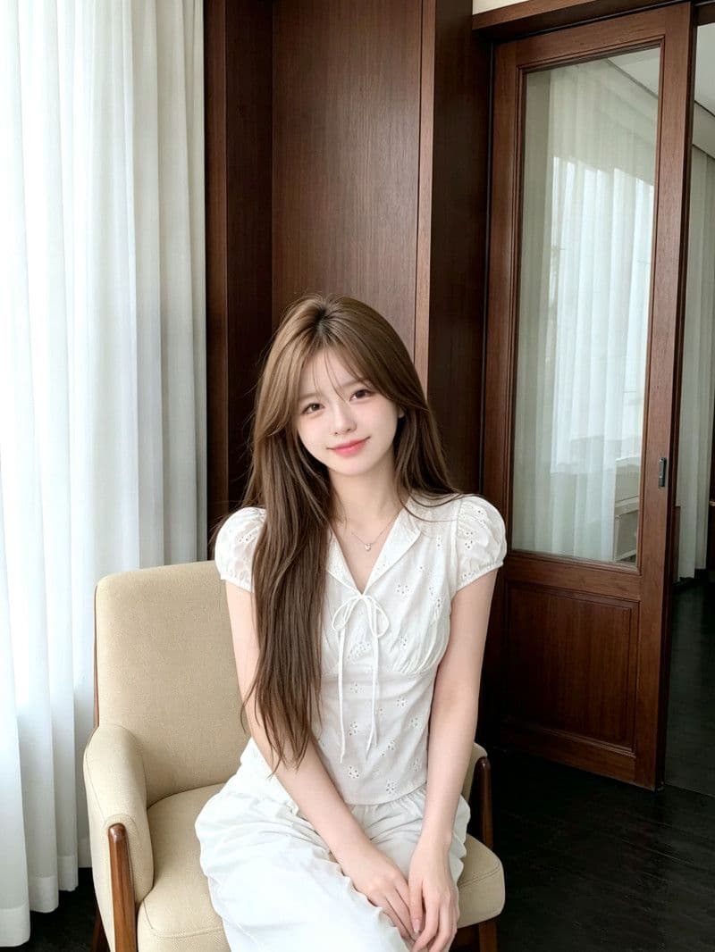 원본 컬러 짜임 그리드 있음 네리 허리 수축 여성 셔츠 여름 보라색 체크무늬 레이스업 V넥 반팔 맨위 상세 이미지 2