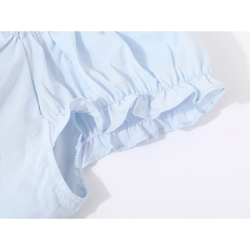 학원 스타일 연령 감소 레이스 레이스 디자인 반팔 화이트 여성 셔츠 여름 새로운 한 부서 달콤함 몸매 가꾸기 맨위 상세 이미지 9