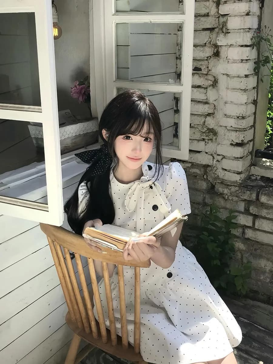 원본 원단 한 부서 디자인 센스 부드러운 도트 무늬 여성 드레스 2026 여름 새로운 학원 공주 드레스 상세 이미지 5
