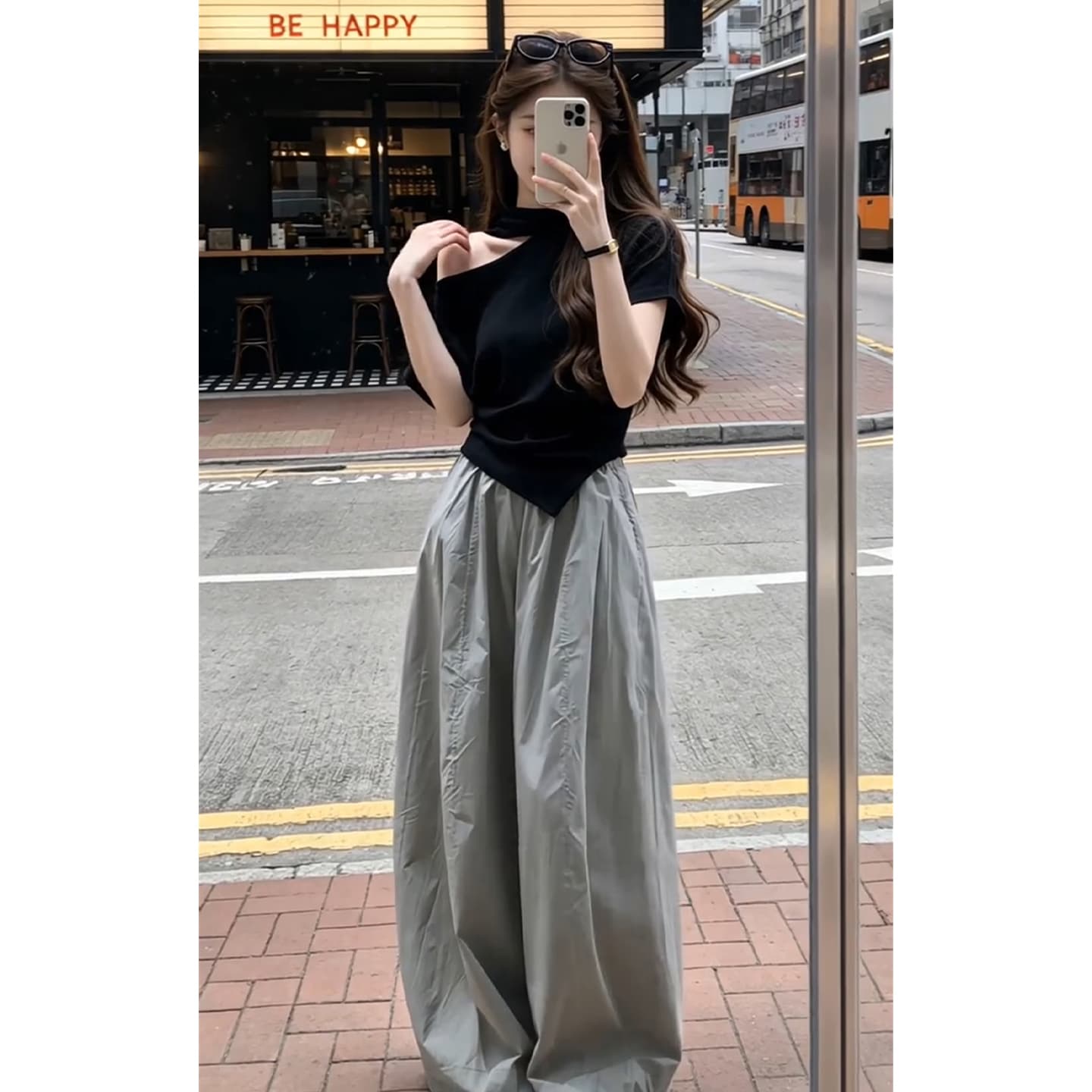 한 부서 전체 집합 ootd 착용 가져 가라. 드레스 아이들 여름 2026 새로운 셔츠 반신 롱 스커트 투피스 슈트