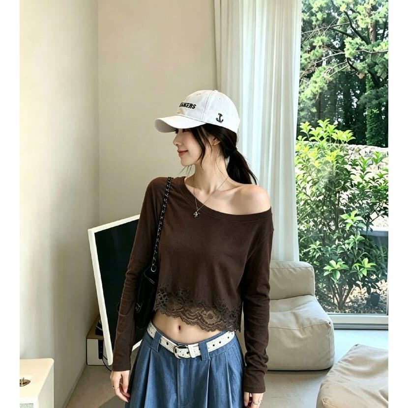 레이스 조각 화이트 긴팔 티셔츠 여성 여름 외부 가져 가라. 얇은 스타일 자외선 차단 블라우스 고유 한 아름다운 쇼트 스타일 에어컨 셔츠 상세 이미지 1