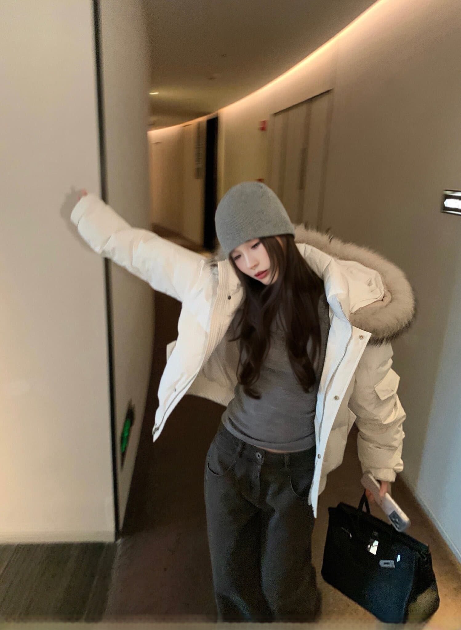 작은 키 다운 재킷 여성 면 의류 재킷 워크웨어 Parker ins 한국 스타일 두꺼운 스탠드 칼라 쇼트 스타일 다운 외투 상세 이미지 6