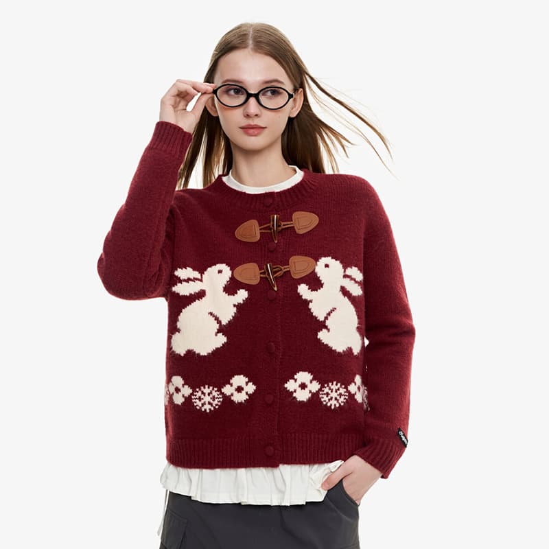 가을 새로운 한 부서 느긋한 바람 POLO 칼라 루즈핏 스트라이프 긴팔 스웨터 니트 반신 스커트 투피스 세트 이미지 5