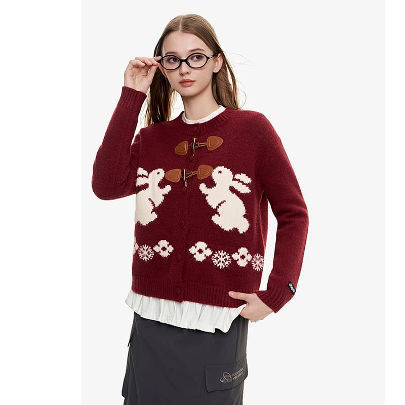 가을 새로운 한 부서 느긋한 바람 POLO 칼라 루즈핏 스트라이프 긴팔 스웨터 니트 반신 스커트 투피스 세트 상세 이미지 6