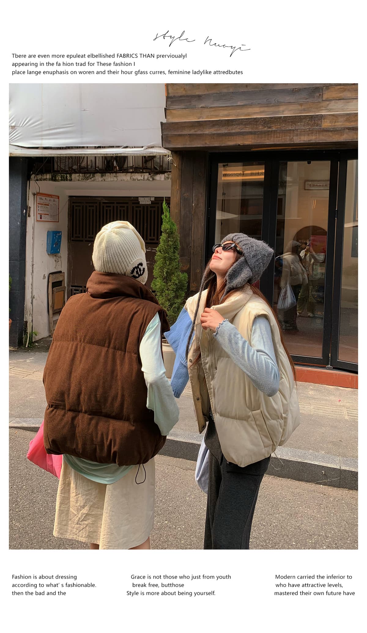 가을 겨울 새로운 다운 조끼 여자 외출용 니트 두꺼운 보온 조끼 작은 키 패션 조끼 재킷 상세 이미지 11
