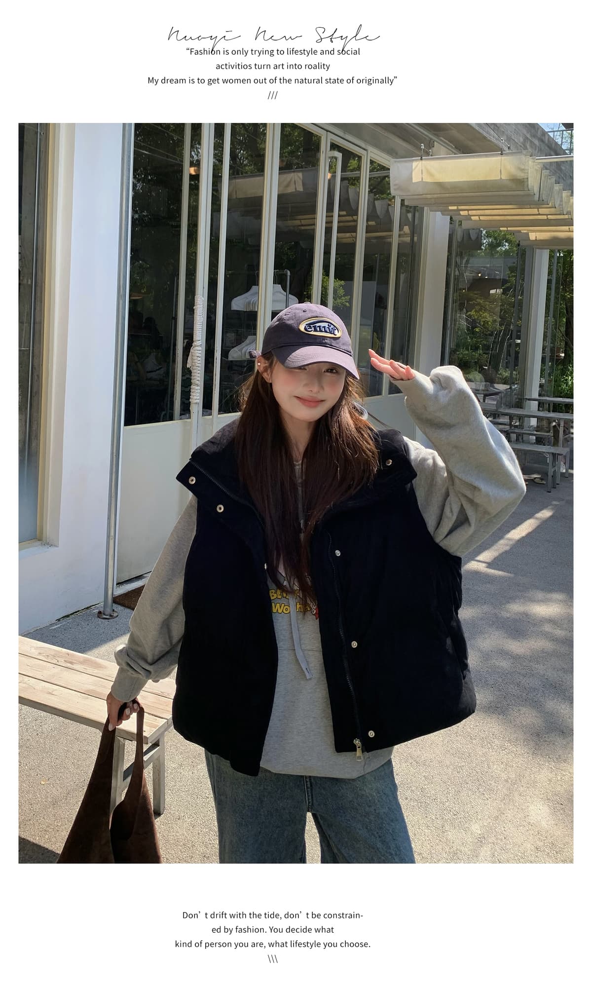 가을 겨울 새로운 다운 조끼 여자 외출용 니트 두꺼운 보온 조끼 작은 키 패션 조끼 재킷 상세 이미지 28