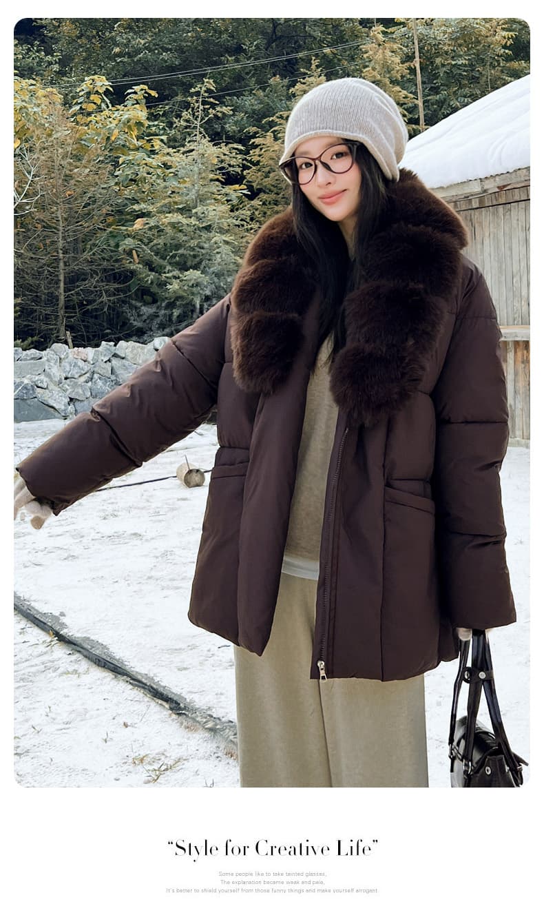 실사 품격 명문 여성 바람 재킷 고급 품격 허리 수축 후드 면 옷 스키복 둘 착용 두꺼운 면 의류 여성 상세 이미지 17