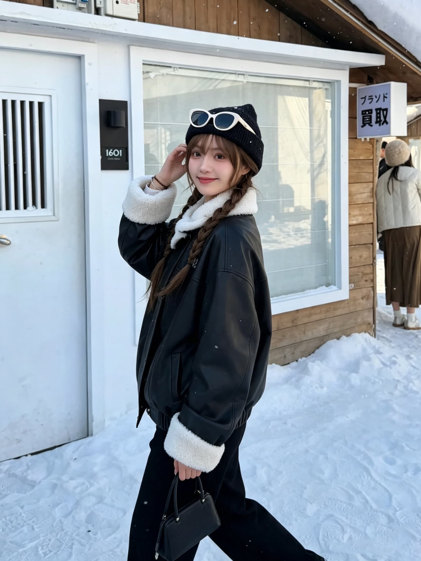 고급 센스 레트로 pu 피모 하나 모방 양털 여성 코트 겨울 새로운 루즈핏 털이 있고 두꺼운 옷 상세 이미지 20