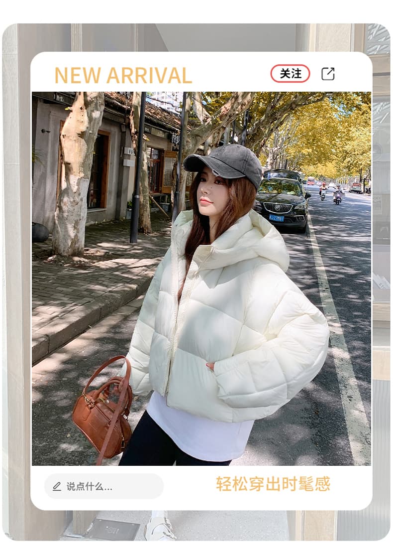 작은 키 아래 면화 의류 여성 짧은 2025 년 겨울 새로운 한국 스타일 루즈핏 두꺼운 면 옷 재킷 목화 진딧물 트렌디 상세 이미지 2