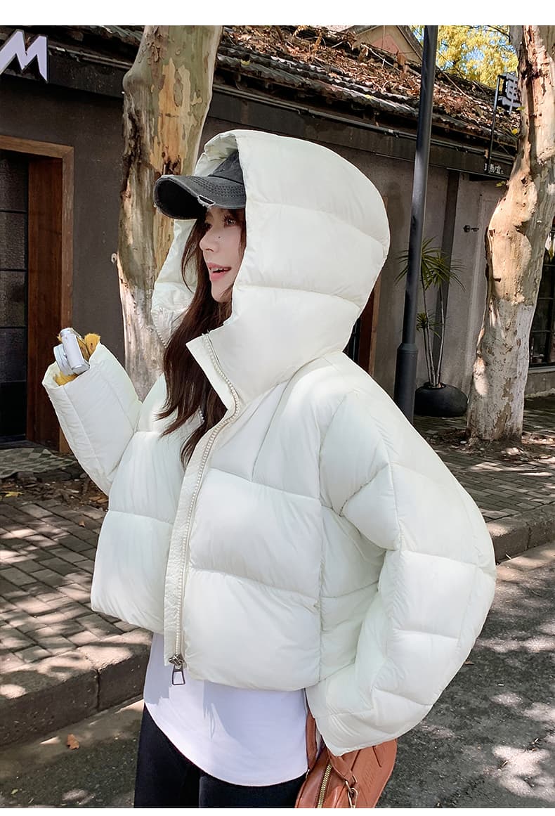 작은 키 아래 면화 의류 여성 짧은 2025 년 겨울 새로운 한국 스타일 루즈핏 두꺼운 면 옷 재킷 목화 진딧물 트렌디 상세 이미지 45
