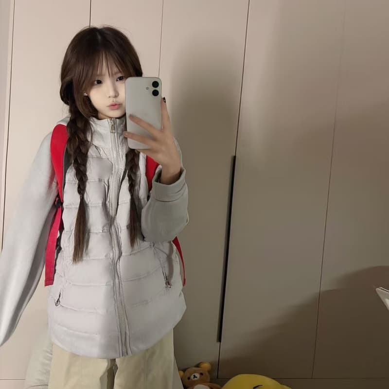다용도 그레이트 과소 평가 얇은 갈비 살 면 의류 소녀 달콤함 2026 년 가을 겨울 새로운 면 옷 목화 진딧물 재킷 이미지 5