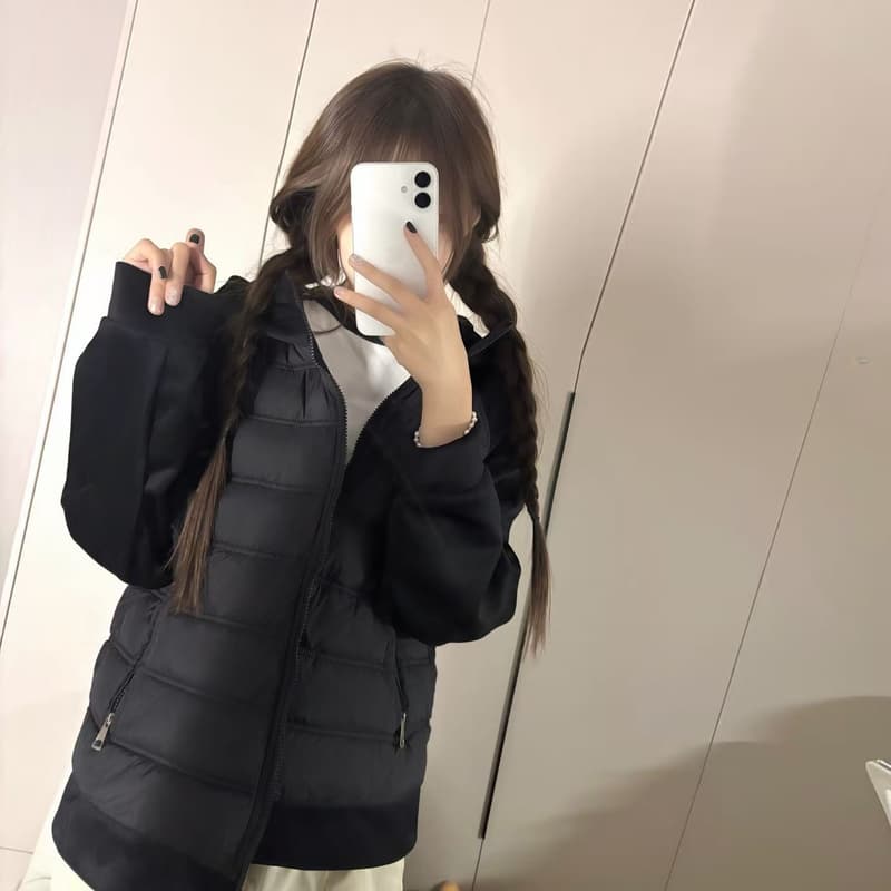 다용도 그레이트 과소 평가 얇은 갈비 살 면 의류 소녀 달콤함 2026 년 가을 겨울 새로운 면 옷 목화 진딧물 재킷 이미지 6