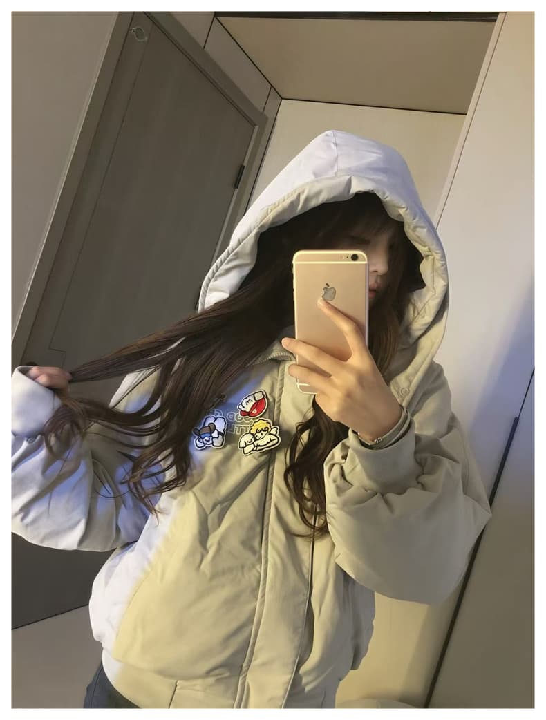 afgk x tombonia 합동 명칭 강아지 마술 막대기 모피 칼라 면 의류 남녀 가을 겨울 두꺼운 커플 Parker 서비스 상세 이미지 22
