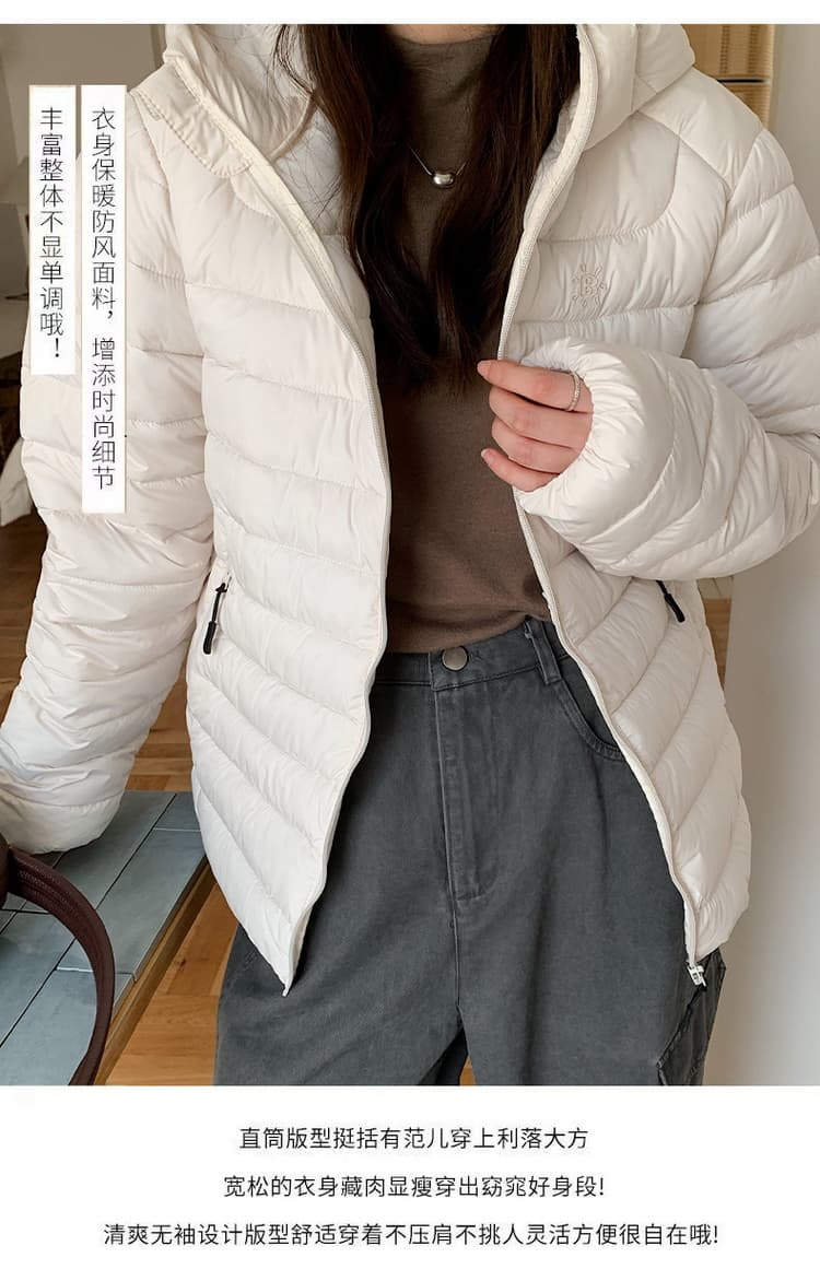 탐험 새겨 져 있음 tanke 가을 겨울 커플 갈비 살 다운 재킷 방풍 보온 후드 남녀 패션 면 옷 재킷 상세 이미지 2