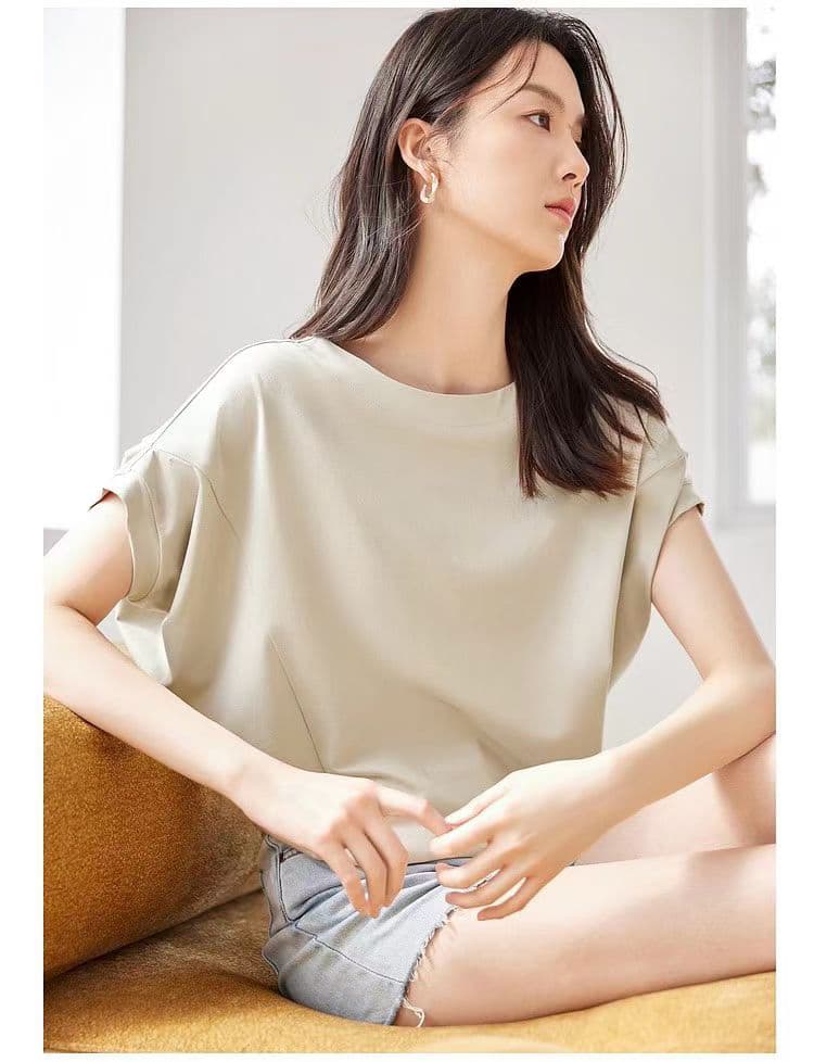 한 부서 캐주얼 다용도 배트맨 라운드 넥 풀오버 맨위 상세 이미지 3
