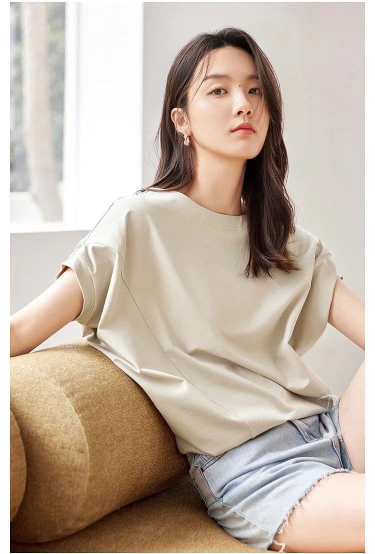 한 부서 캐주얼 다용도 배트맨 라운드 넥 풀오버 맨위 상세 이미지 6