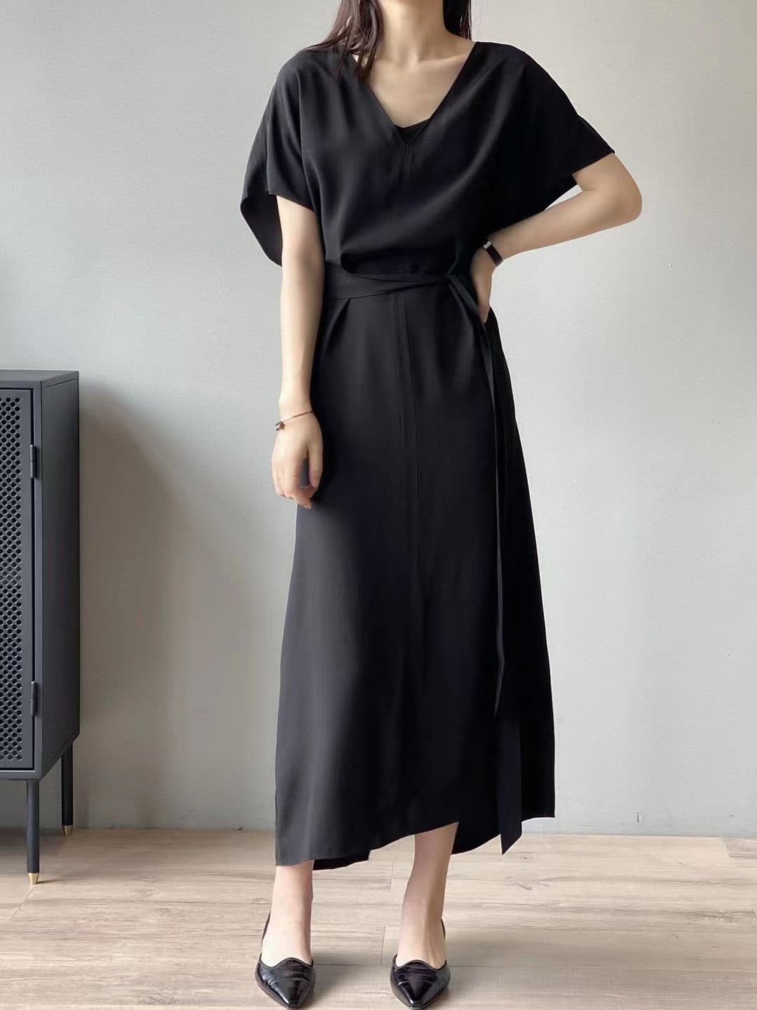 한 부서 캐주얼 다용도 레이스업 드레스 상세 이미지 5