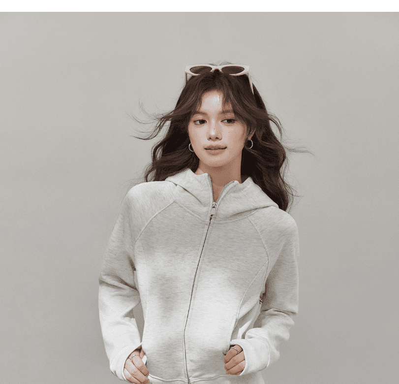 2026 아메리칸 화이트 회색 후드 티 스웨터 여성 가을 지퍼 카디건 코트 맨위 여성 상세 이미지 16