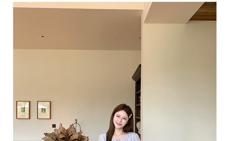 지금 지금 여름 달콤함 스트라이프 페이크 레이어드 레이스 셔츠 맨위 상세 이미지 21