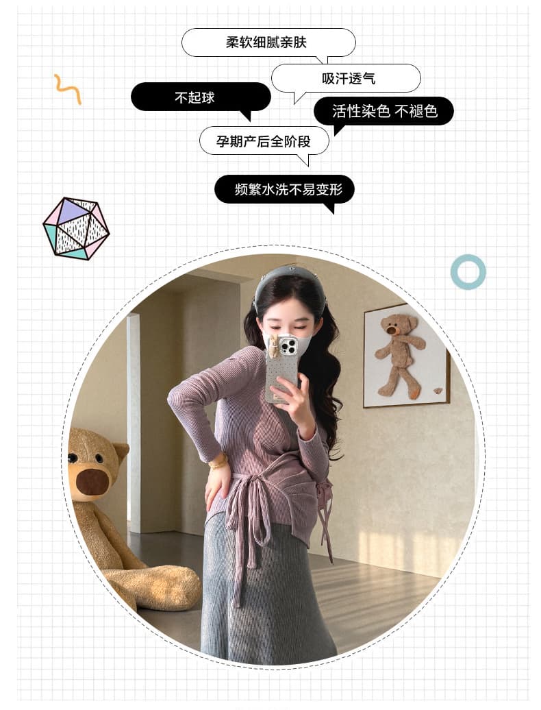 지금 실사 봄 가을 한 부서 행침 목 슬립 드레스 투피스 세트 세트 상세 이미지 2