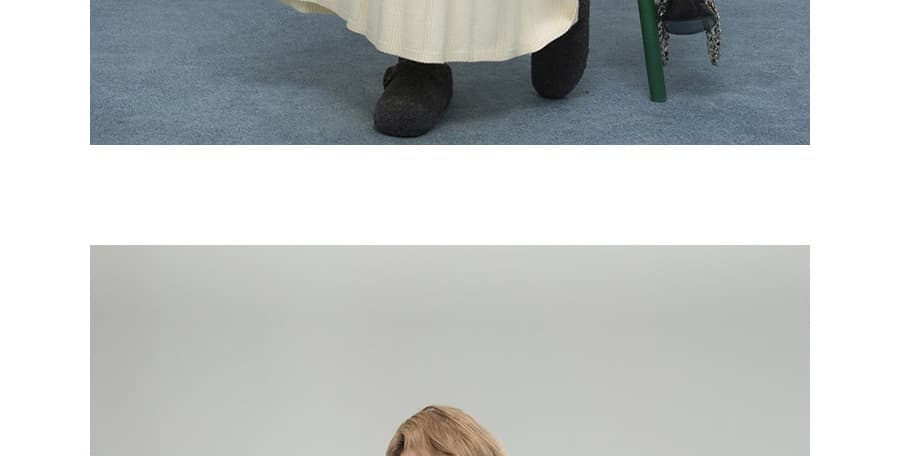 지금 지금 가을 겨울 niu 부서 꽃 부드러운 연령 감소 스택 착용 니트 오픈 가디건 조끼 원피스 세트 상세 이미지 31