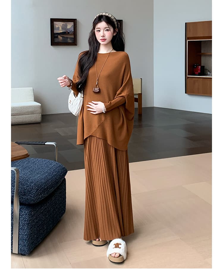 지금 실사 가을 겨울 느긋한 윈디 에디션 스웨터 세트 상세 이미지 8