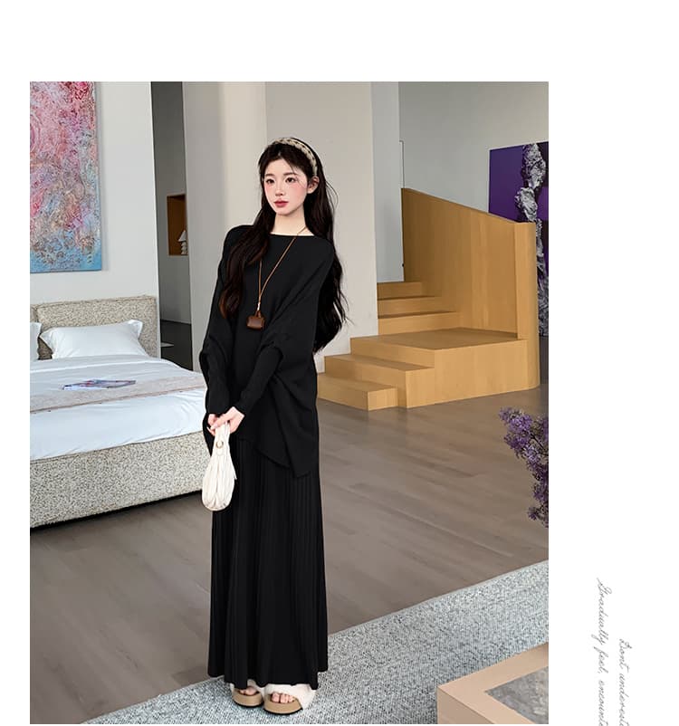 지금 실사 가을 겨울 느긋한 윈디 에디션 스웨터 세트 상세 이미지 24