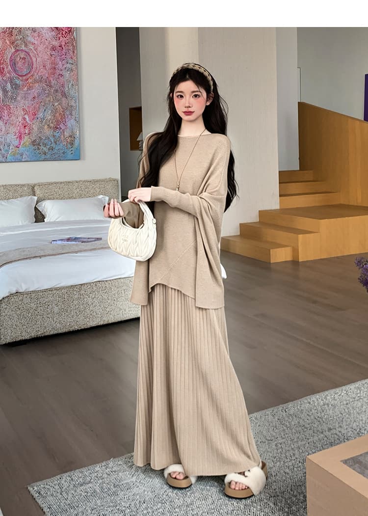 지금 실사 가을 겨울 느긋한 윈디 에디션 스웨터 세트 상세 이미지 28