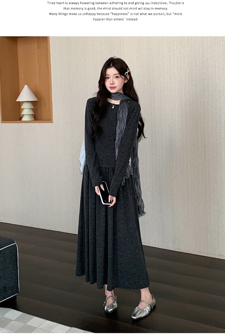지금 실사 가을 겨울 한 부서 프랑스식 느긋한 바람 벨트 스카프 3 세트 세트 상세 이미지 11