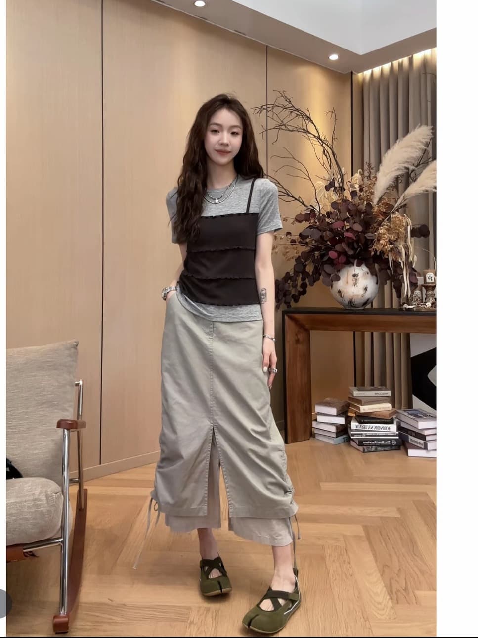 여름 새로운 다용도 티셔츠 맨위 여름 새로운 다용도 반신 스커트 이미지 4