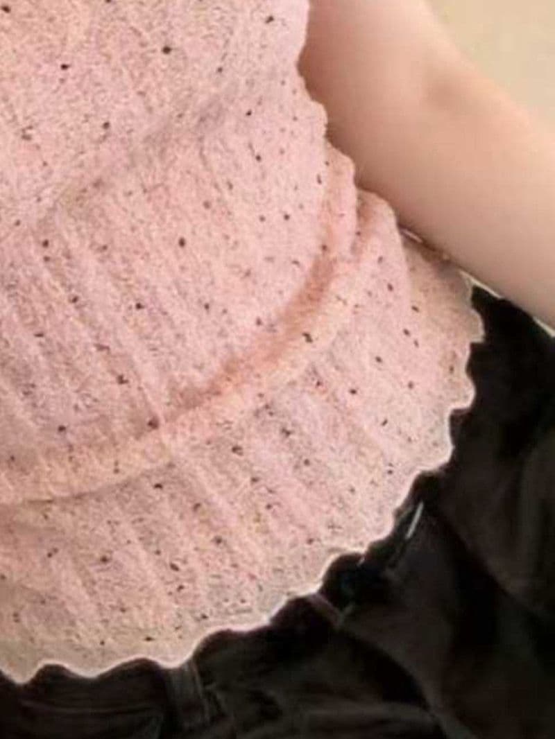 한 부서 미니멀리즘 학원 스타일 도트 무늬 프린트 질감 센스 디자인 센스 작은 대중 반팔 티셔츠 여름 새로운 맨위 여성 상세 이미지 7