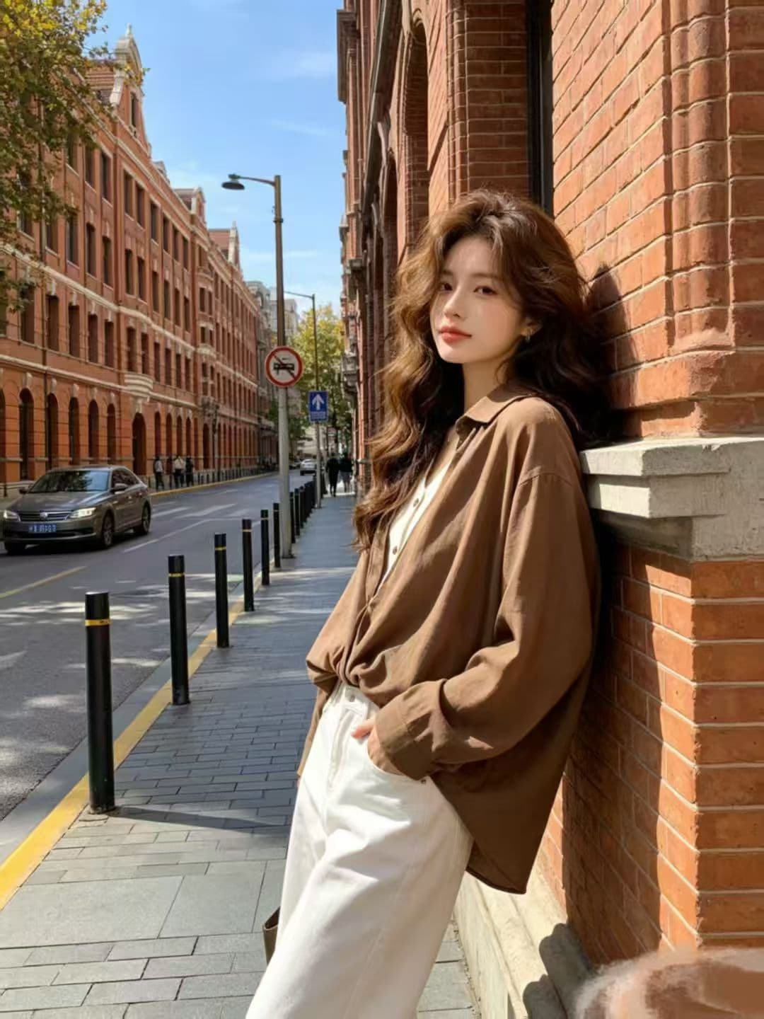 통통한 여동생 봄 여름 새로운 한국 스타일 셔츠 페이크 레이어드 여성 자외선 차단 셔츠 이미지 4