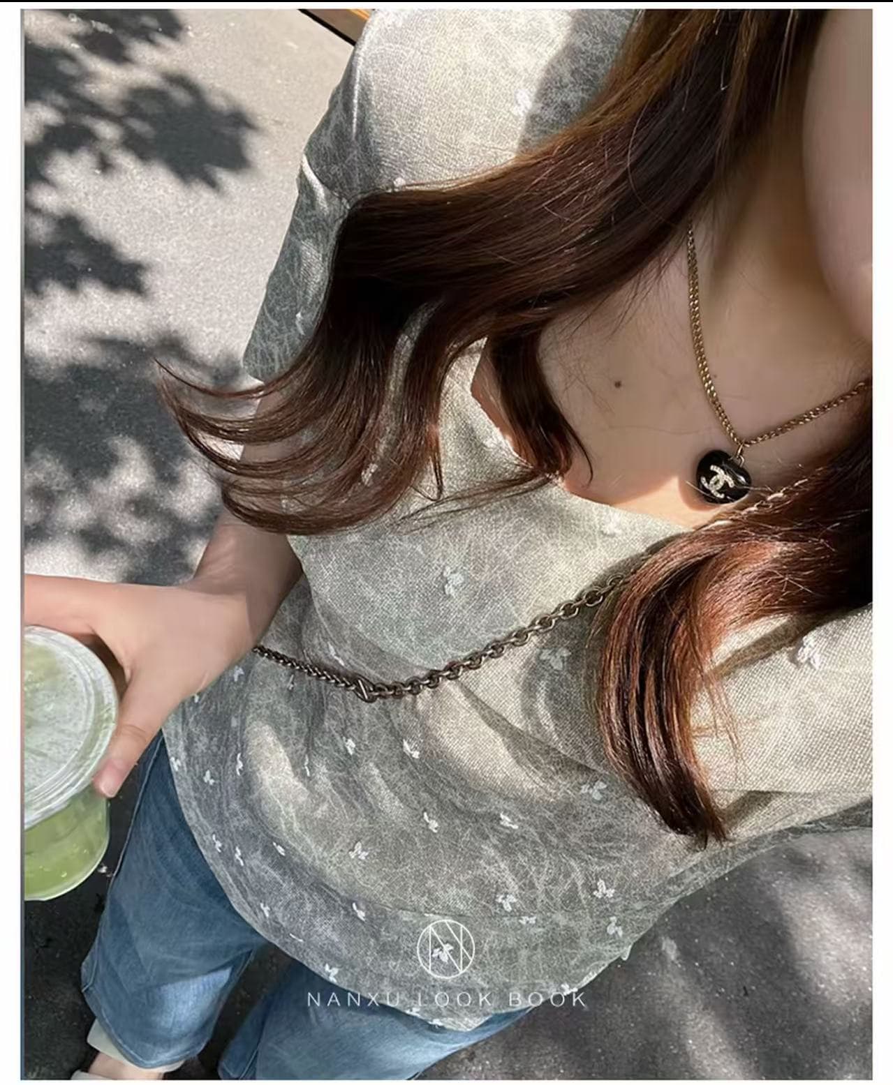 마이크로 지방 빅 사이즈 여성 의류 여름 슬림해 보이는 작은 대중 지방 mm 불규칙 반팔 티셔츠 이미지 3