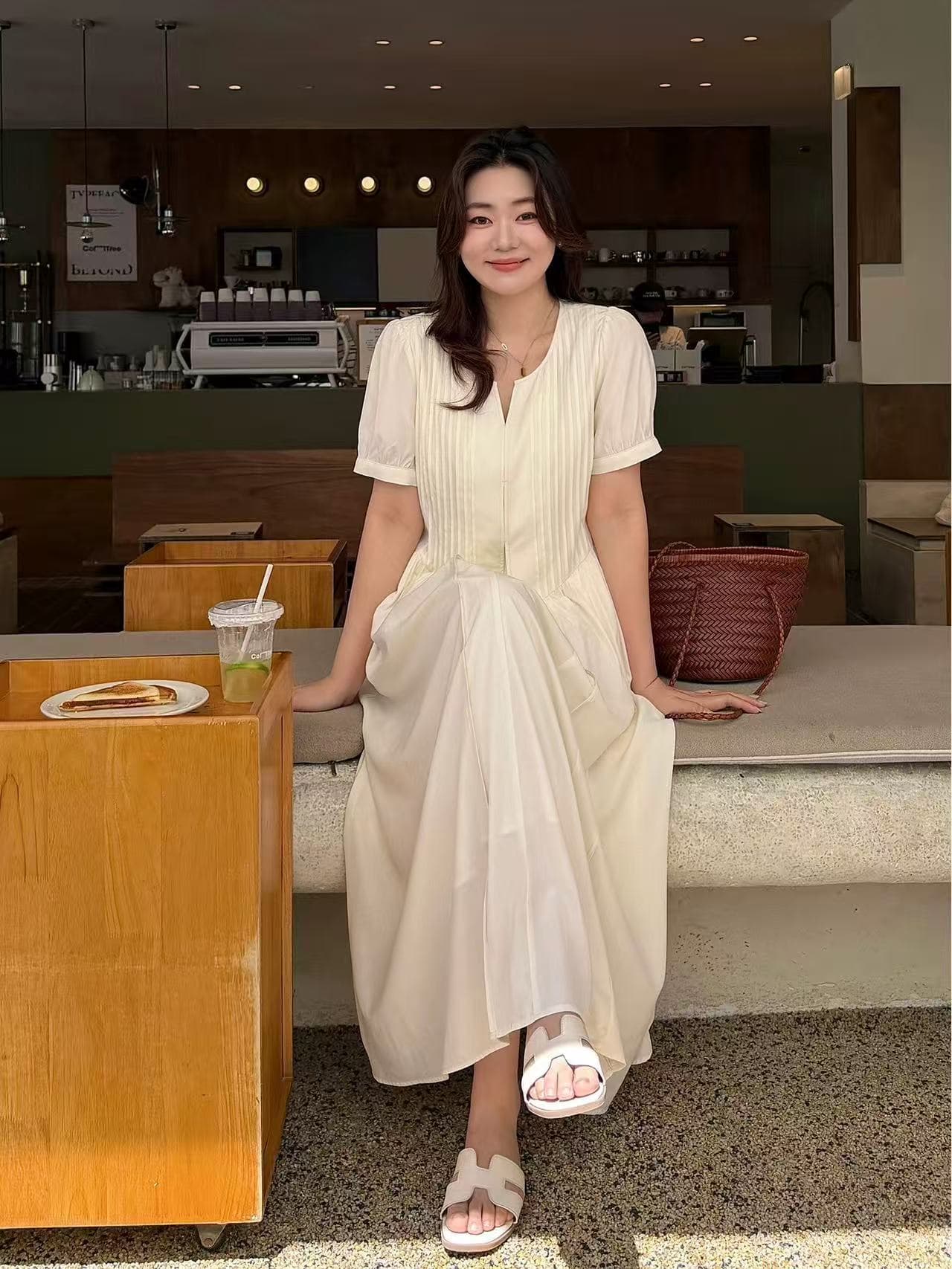 빅 사이즈 여성 의류 마이크로 지방 자매 mm 빛 사람들 코치 착용 가져 가라. 여성 드레스 여름 품격 숙녀 치마 이미지 2