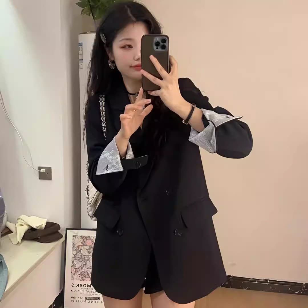 고급 센스 정장 여성 코트 작은 키 2026 년 봄 새로운 한국 스타일 루즈핏 캐주얼 품격 다용도 정장
