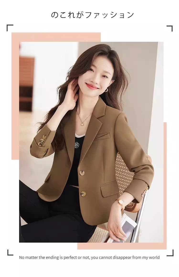 정장 짧은 외투 여성 로드 중 이른 봄 가을 겨울 2026 년 새로운 올해 인기 폭발 작은 키 정장 맨위 상세 이미지 22