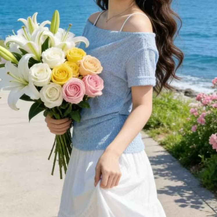 주문 재고 있음 여름 새로운 투피스 세트 패션 외국 가스 만나는 슬립 고유 한 흔들다 칼라 얇은 스타일 반팔 티셔츠 맨위 상세 이미지 8