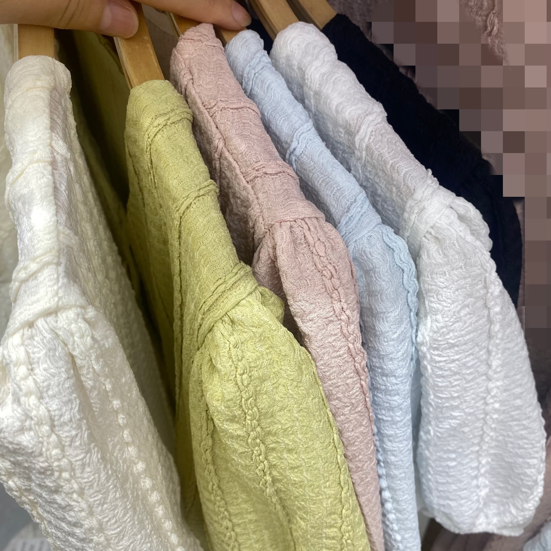 재고 있음 고급 센스 아모이 반팔 외국 가스 작은 셔츠 맨위 여성 연령 감소 허리 수축 슬림해 보이는 아름다운 잘 생긴 셔츠 상세 이미지 2